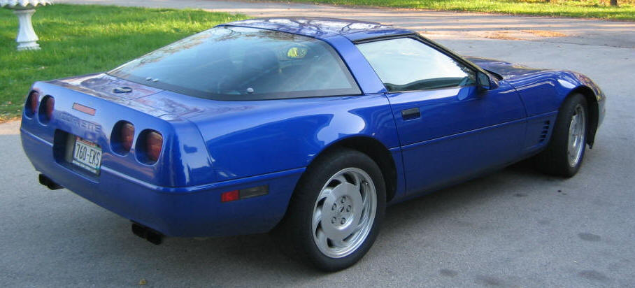 Andrea's 1995 Corvette C4 Targa Top only 1000 in Admiral Blue